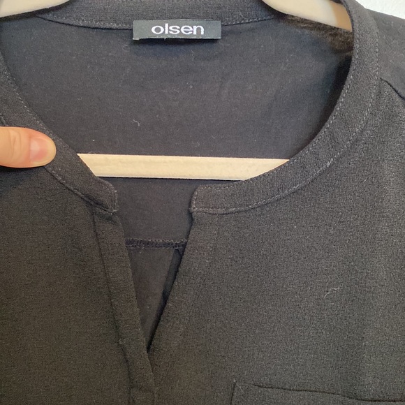 Olsen size 12 black tee - Picture 2 of 5